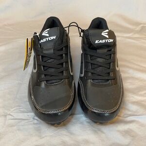 Easton Baseball Softball‎ Cleats Black White Synthetic Grip System Size Unknown